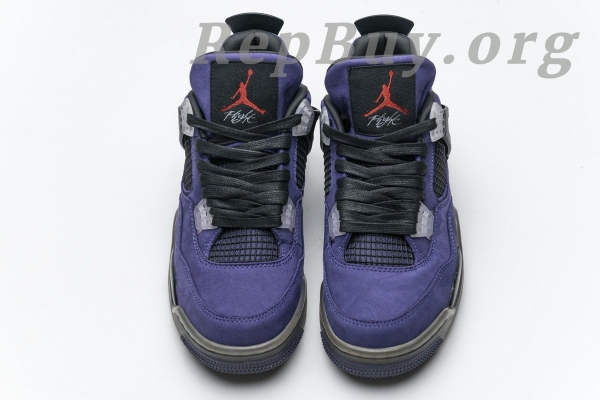 Top Version Travis Scott x Air Jordan 4 Retro Purple AJ4-766302 - 图片 4