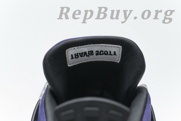 Top Version Travis Scott x Air Jordan 4 Retro Purple AJ4-766302 - 图片 10