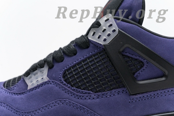 Top Version Travis Scott x Air Jordan 4 Retro Purple AJ4-766302 - 图片 18