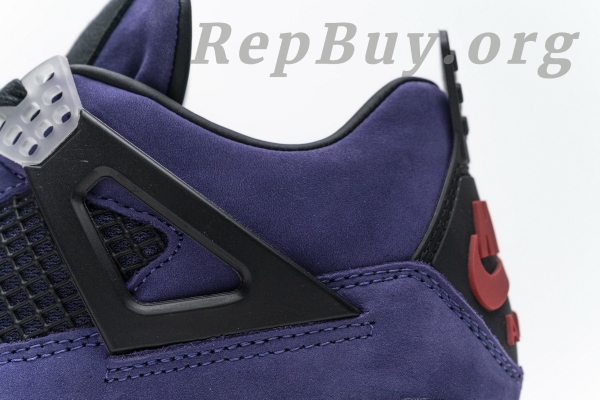 Top Version Travis Scott x Air Jordan 4 Retro Purple AJ4-766302 - 图片 20