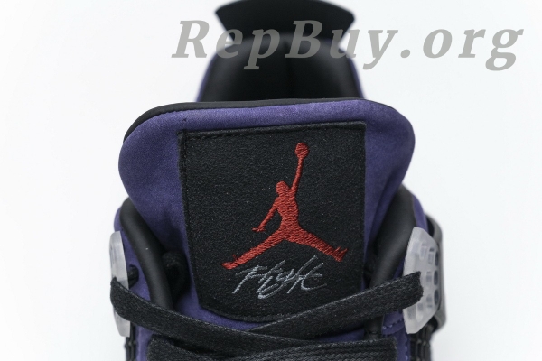 Top Version Travis Scott x Air Jordan 4 Retro Purple AJ4-766302 - 图片 14