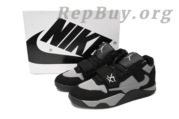 Travis Scott x Jordan Cut The Check Nice Kicks Black Charcoal FZ8117-481 - Image 13