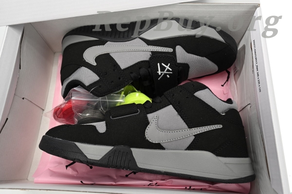 Travis Scott x Jordan Cut The Check Nice Kicks Black Charcoal FZ8117-481 - Image 12