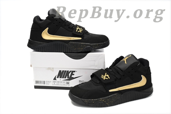 Travis Scott x Jordan Cut The Check Nice Kicks Black Gold FZ8117-911 - Image 14