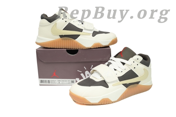 Travis Scott x Jordan Cut The Check Nice Kicks White Brown FZ8117-100 - Image 14