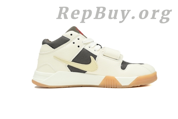 Travis Scott x Jordan Cut The Check Nice Kicks White Brown FZ8117-100 - Image 2