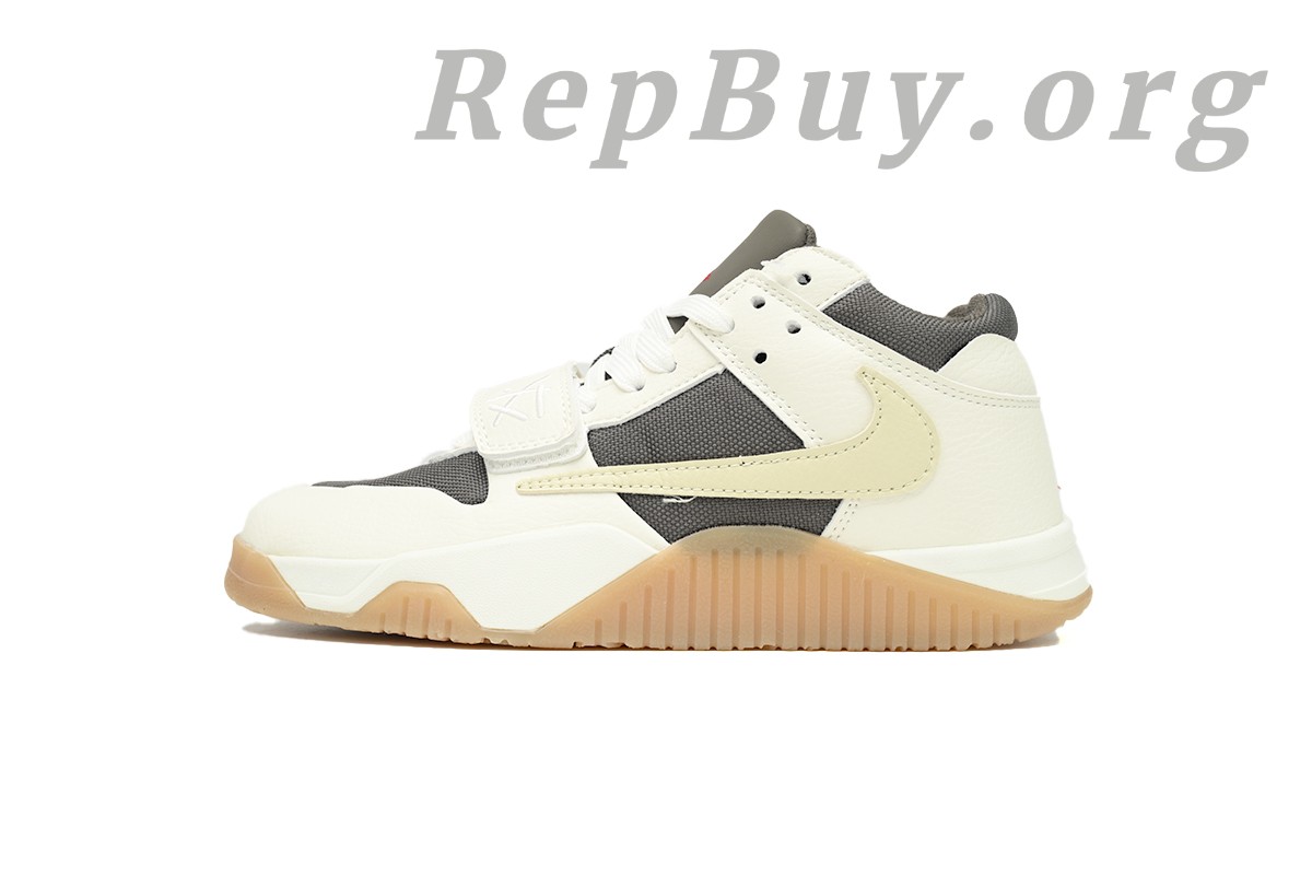 Best Travis Scott x Jordan Cut The Check Nice Kicks White Brown FZ8117-100 Replica