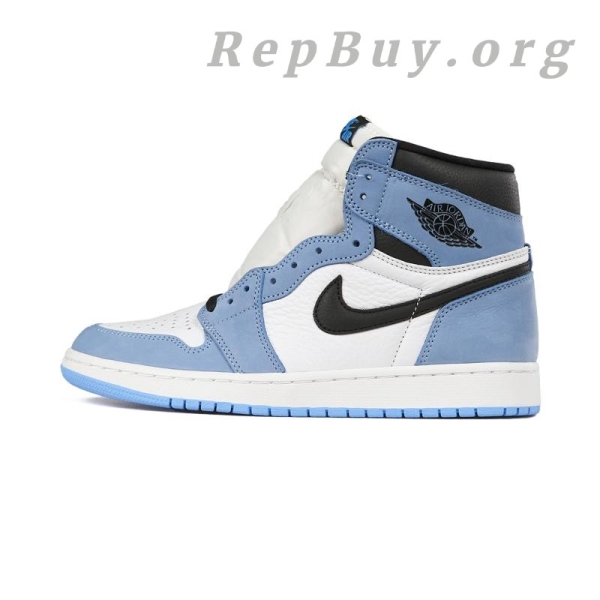 Top Version Air Jordan 1, University Blue 555088-134, high quality replica Jordan 1, best replica sneakers, 1:1 copy Air Jordan, premium fake Jordan shoes, exact copy AJ1 Retro High OG, perfect replica sneakers, AAA quality Jordan 1, top tier replica shoes