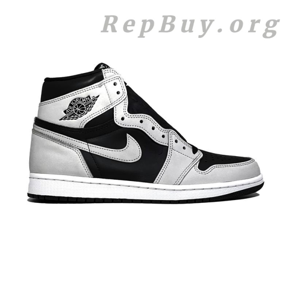 Top Version Air Jordan 1 Retro High Shadow 2.0 Black Light Smoke Grey - 图片 2