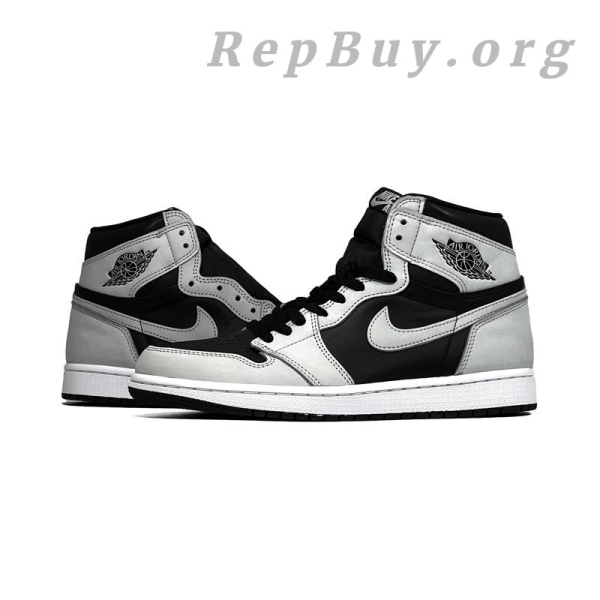 Top Version Air Jordan 1 Retro High Shadow 2.0 Black Light Smoke Grey - 图片 4