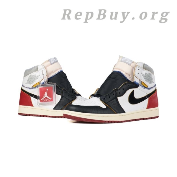 Top Version Air Jordan 1 Retro High Union Los Angeles Black Toe BV1300-106 - Image 4