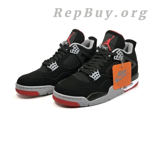 Top Version Air Jordan 4 Retro Bred 308497-060 - 图片 4