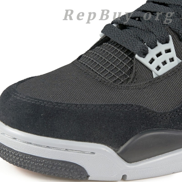 Top Version Air Jordan 4 Retro SE Black Canvas DH7138-006 - Image 7