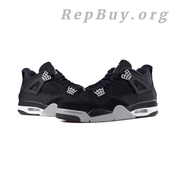 Top Version Air Jordan 4 Retro SE Black Canvas DH7138-006 - Image 4
