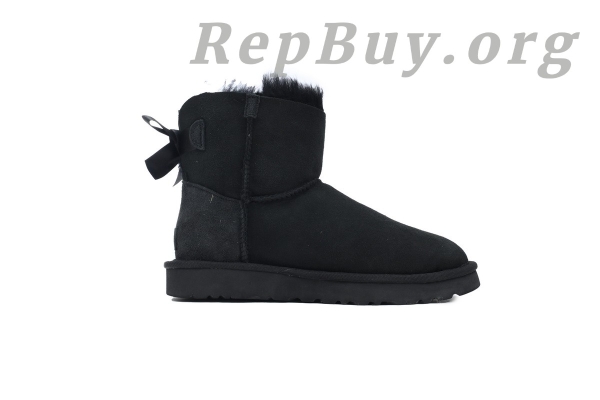 UGG Mini Bailey Bow II Black 1016501 - 图片 2