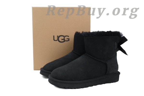 UGG Mini Bailey Bow II Black 1016501 - 图片 9