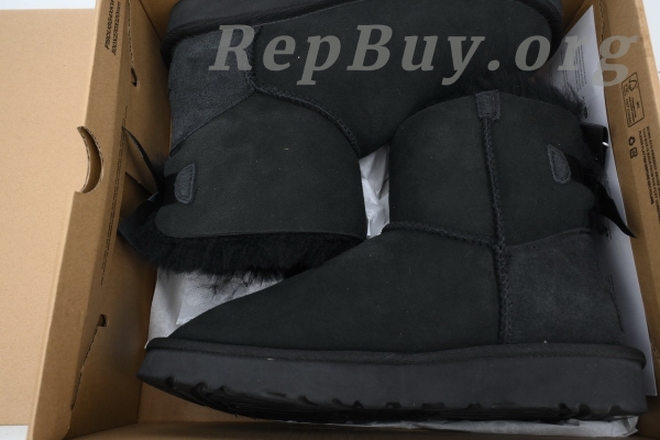 UGG Mini Bailey Bow II Black 1016501 - 图片 10