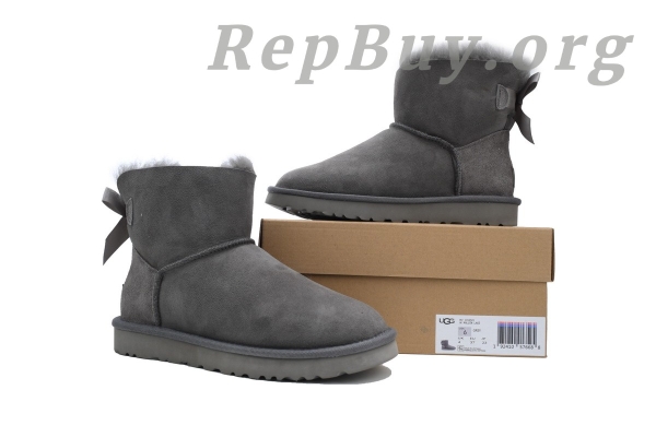 UGG Mini Bailey Bow II Grey 1016501 - 图片 8
