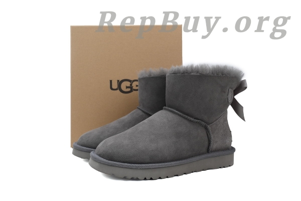 UGG Mini Bailey Bow II Grey 1016501 - 图片 9