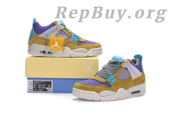 Top Version Union LA x Air Jordan 4 Retro SP Desert Moss DJ5718-300 - Image 16