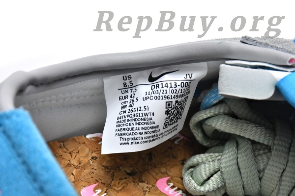 Union LA x Nike Cortez Blue Pink Yellow Grey DR1413-002 - Image 8