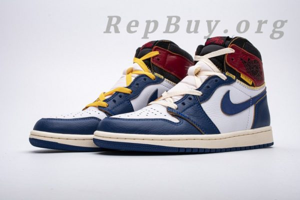 Top Version Union X Air Jordan 1  OG High Retro“Blue Toe”  BV1300-146 - Image 2