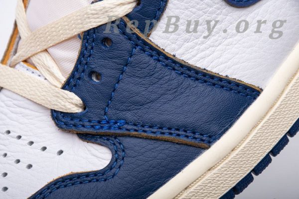 Top Version Union X Air Jordan 1  OG High Retro“Blue Toe”  BV1300-146 - Image 5