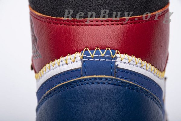 Top Version Union X Air Jordan 1  OG High Retro“Blue Toe”  BV1300-146 - Image 7