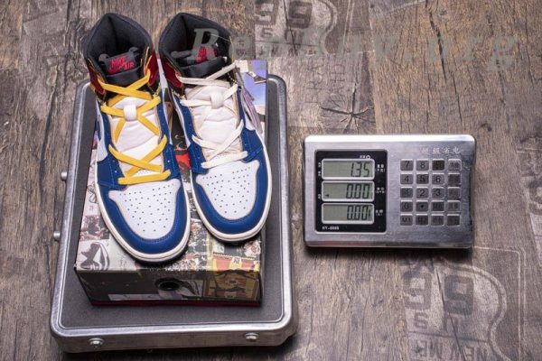 Top Version Union X Air Jordan 1  OG High Retro“Blue Toe”  BV1300-146 - Image 19