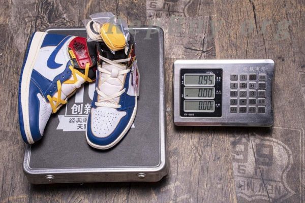 Top Version Union X Air Jordan 1  OG High Retro“Blue Toe”  BV1300-146 - Image 18