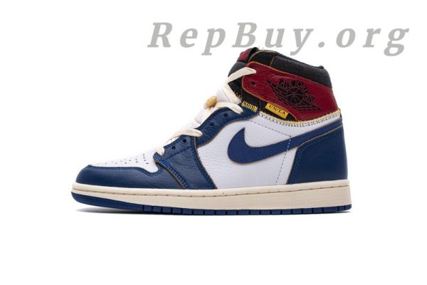 Top Version Union X Air Jordan 1  OG High Retro“Blue Toe”  BV1300-146