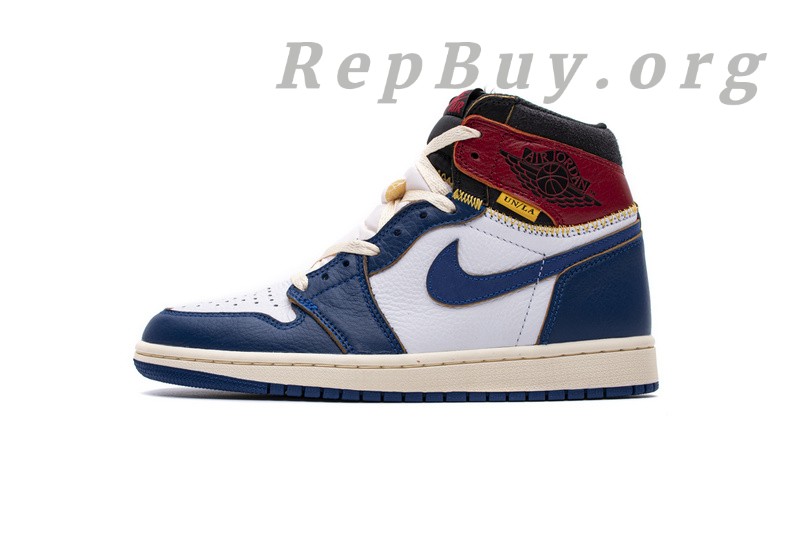 Best Top Version Union X Air Jordan 1  OG High Retro“Blue Toe”  BV1300-146 Replica