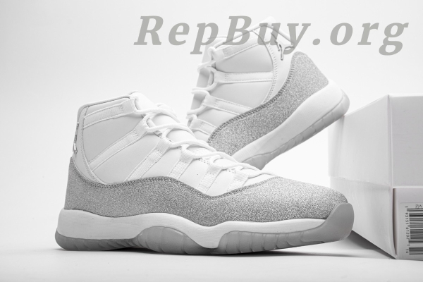 Top Version WMNS Air Jordan 11 Retro White Metallic Silver (W) AR0715-100 - 图片 3