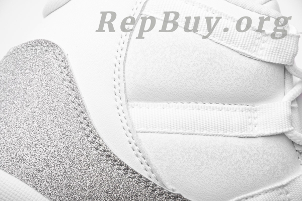Top Version WMNS Air Jordan 11 Retro White Metallic Silver (W) AR0715-100 - 图片 7