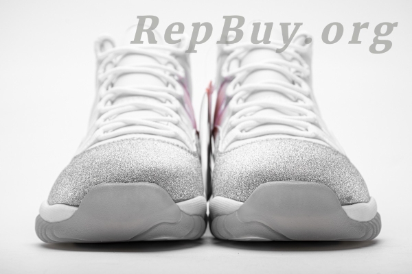 Top Version WMNS Air Jordan 11 Retro White Metallic Silver (W) AR0715-100 - 图片 19