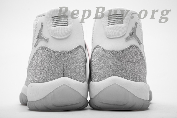 Top Version WMNS Air Jordan 11 Retro White Metallic Silver (W) AR0715-100 - 图片 21