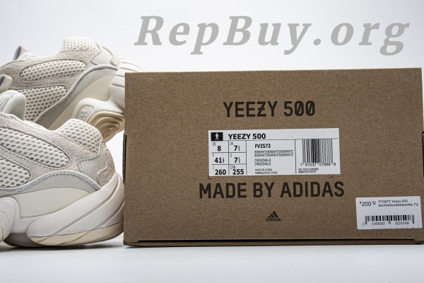 Top Version adidas Yeezy 500 Bone White FV3573 - 图片 22