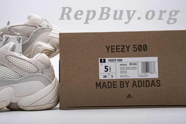 Top Version Yeezy 500 Bone White FV3573 - 图片 22