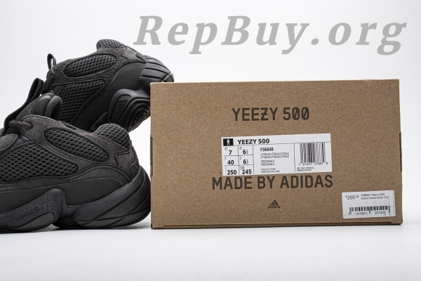 Top Version adidas Yeezy 500 Utility Black F36640 - 图片 22