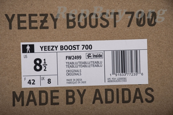 Top Version Yeezy Boost 700 Teal Blue Basf Boost FW2499 - 图片 27
