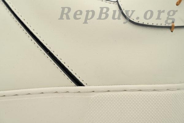 Zegna Tiziano Leather Low-top Sneakers In Beige - 图片 5