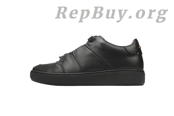 Zegna Tiziano Leather Low-top Sneakers In Black