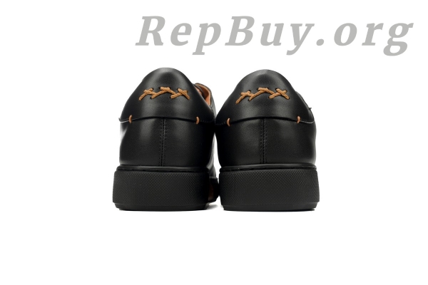 Zegna Tiziano Leather Low-top Sneakers In Black - 图片 3