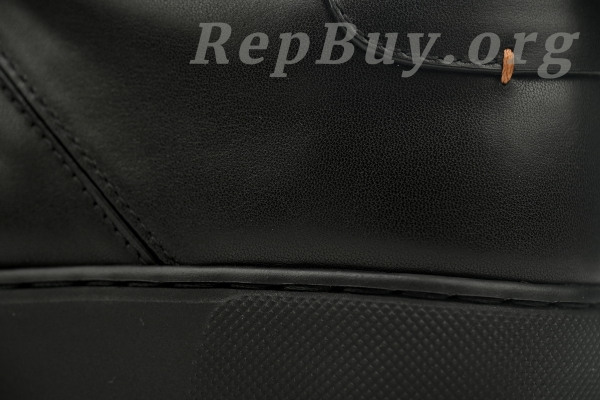 Zegna Tiziano Leather Low-top Sneakers In Black - 图片 5