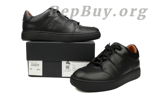 Zegna Tiziano Leather Low-top Sneakers In Black - 图片 10