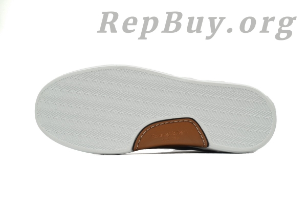 Zegna Tiziano Leather Low-top Sneakers In Multicolour - 图片 4