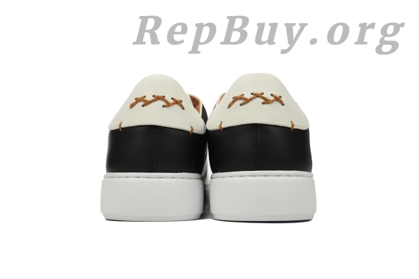 Zegna Tiziano Leather Low-top Sneakers In White Black - 图片 3