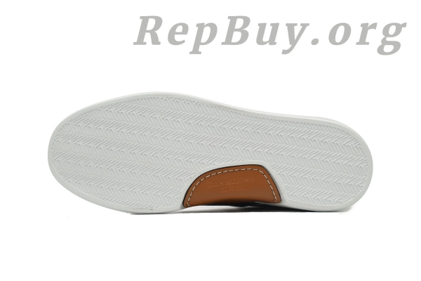 Zegna Tiziano Leather Low-top Sneakers In White Black - 图片 4