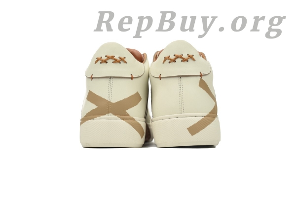 Zegna Tiziano Leather Mid-top Sneakers In Beige - 图片 3