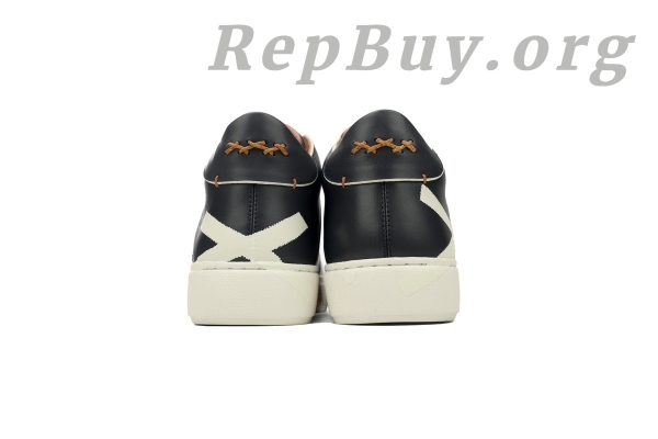 Zegna Tiziano Leather Mid-top Sneakers In Black and White - 图片 3